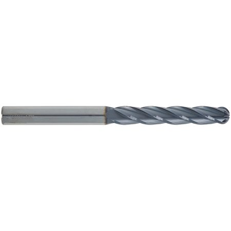 Cgs Tool 4 Flute Xl Length Ball End Mill 7/16"Dia 3"Loc 6"Oal W/Altin 842-4375-ALTiN